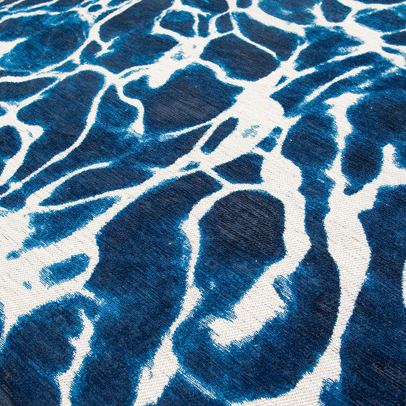 Round abstract floor rug - Swim Surf 9351