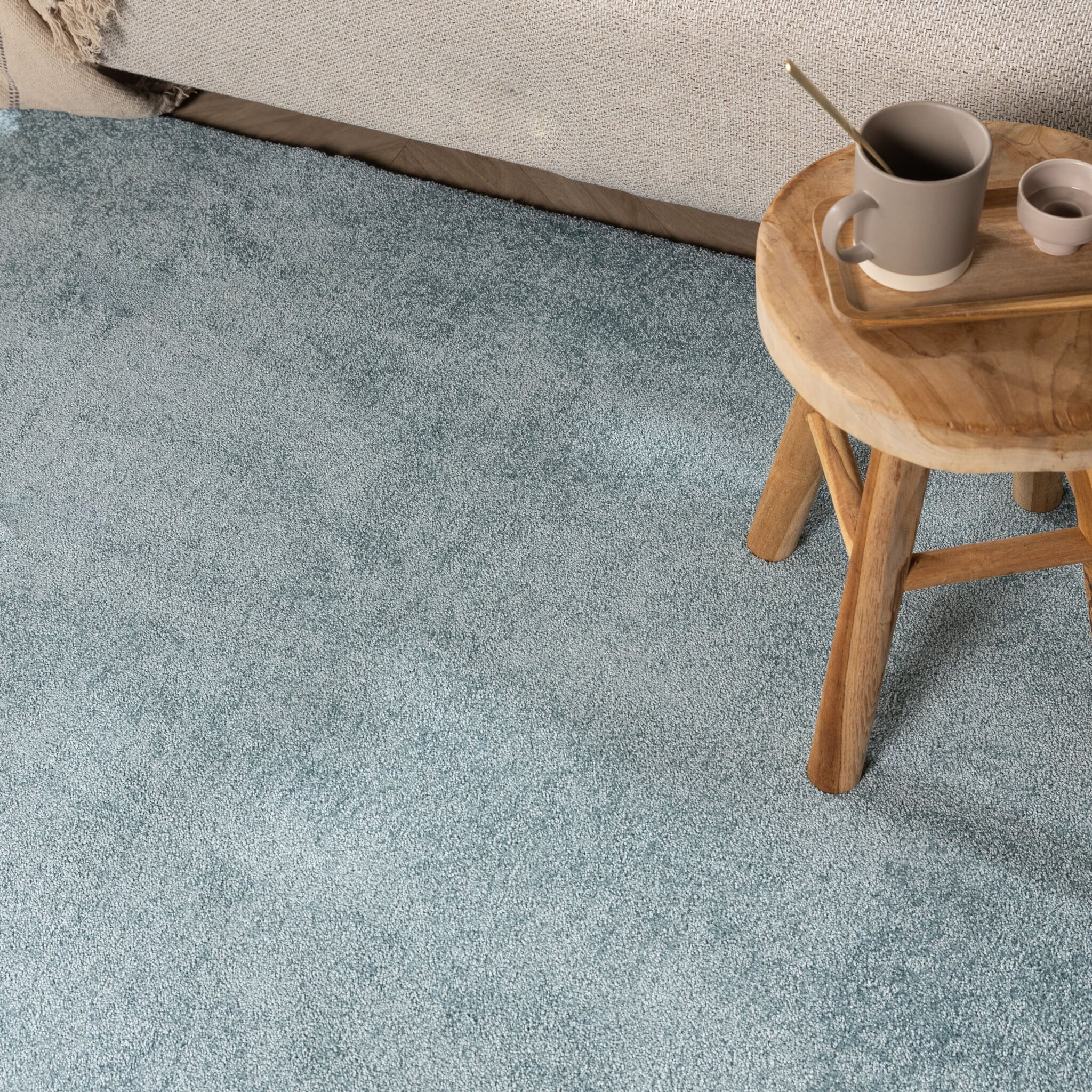 Washable Rug - Clean Light Blue