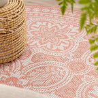 Round Outdoor Rug - Summer Oriental Pink