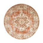 Round Vintage Rug - Spring Medallion Terra/Cream
