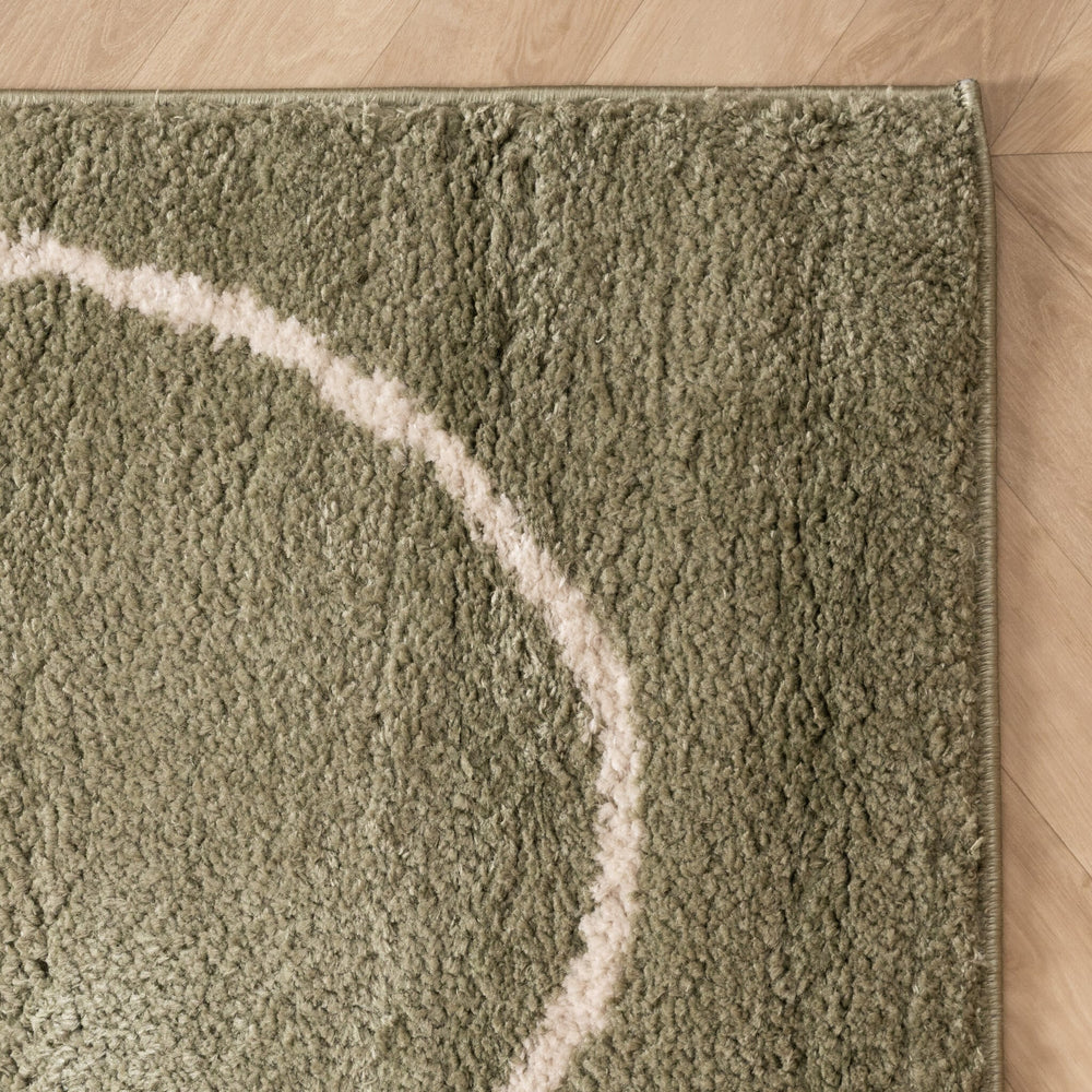 Washable Rug – Myrre Swirl Green