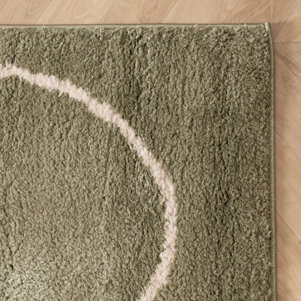 Washable Rug – Myrre Swirl Green