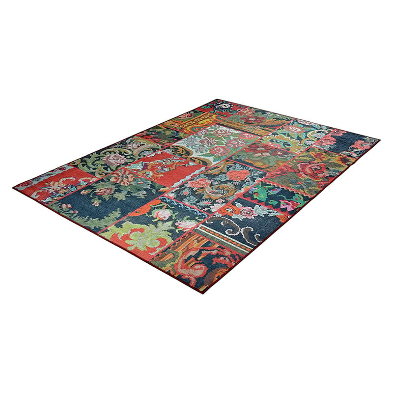 Patchwork Floor Rug - Nadine Rose Kilim Multicolor