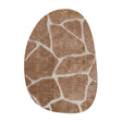 Organic floor rug - Maya Brown 7222