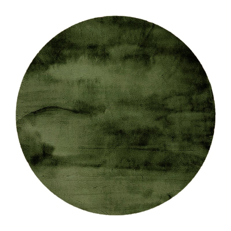 Round High Pile Rug - Comfy Supreme Green