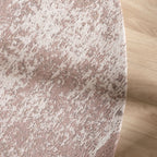 Round abstract rug - Candice Taupe
