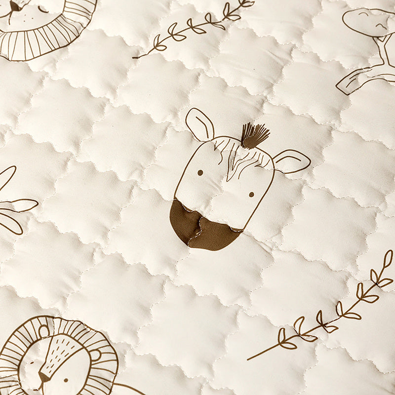 Baby play mat round - Noa Safari Cream
