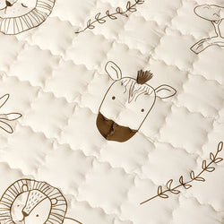 Baby play mat round - Noa Safari Cream