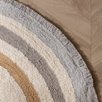Oval washable children's rug - Milo Grey