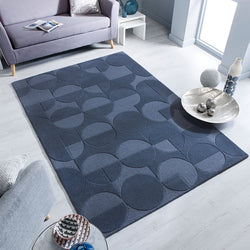 Modern floor rug - Mozo Gigi Blue