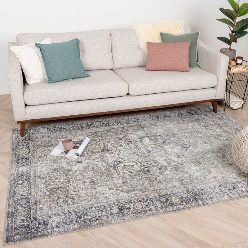 Vintage Rug - Lugan Green/Grey