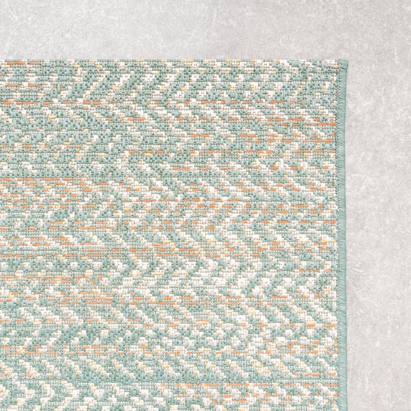 Modern Outdoor Rug - Playa Aztec Green