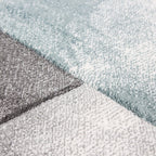 Modern floor rug - Tetris Blue 1710