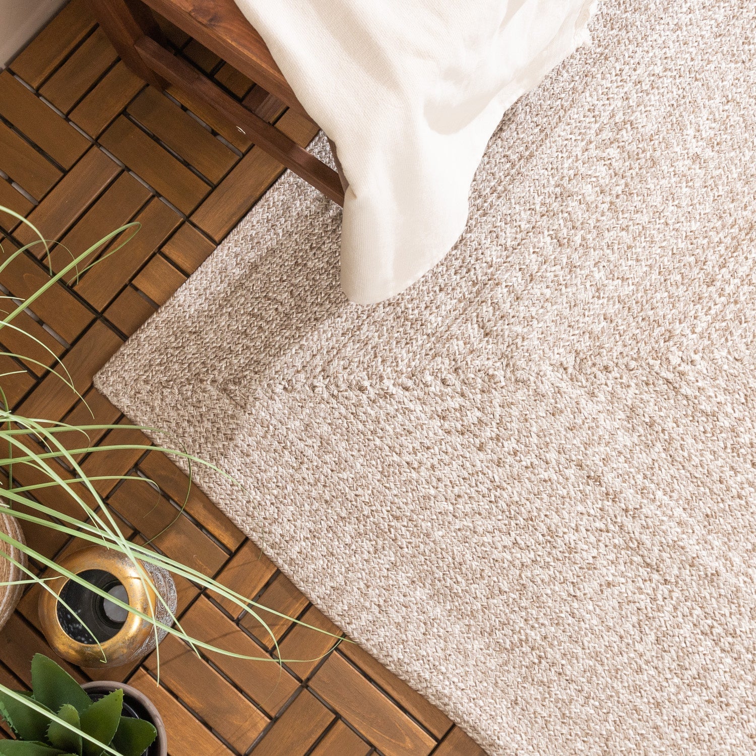 Jute Outdoor Rug - Bali Cream