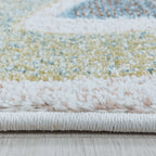 Round Children's Floor Rug Unicorn - Lucy White