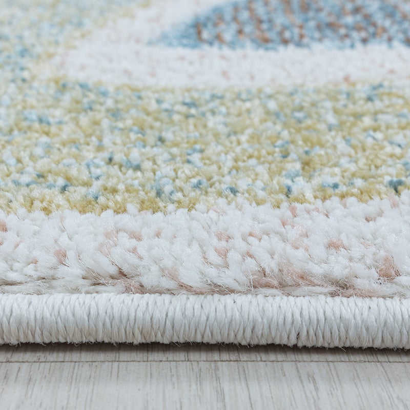 Round Children's Floor Rug Unicorn - Lucy White