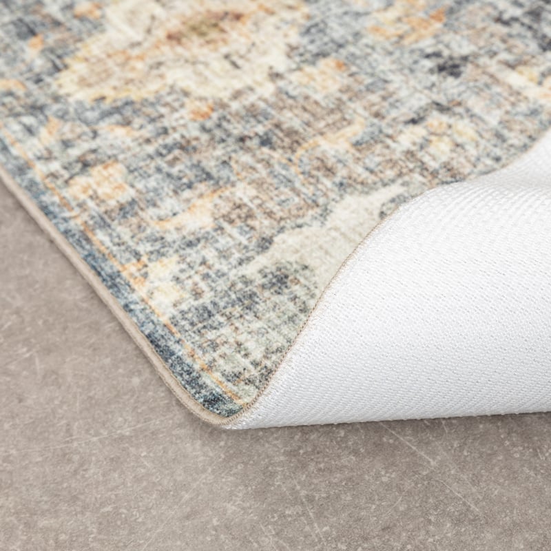 Vintage Outdoor Rug - Santo Mandala Blue/Grey