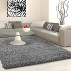 High-Pile Floor Rug - Life Grey