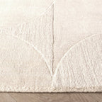Wool Rug - Giselle Circles White