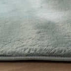 Round Low-Pile Rug - Cozy Green