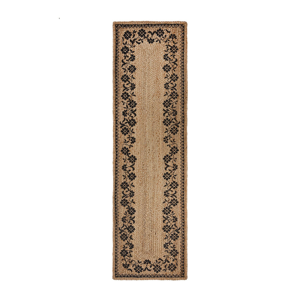 Jute runner - Marino Floral Natural
