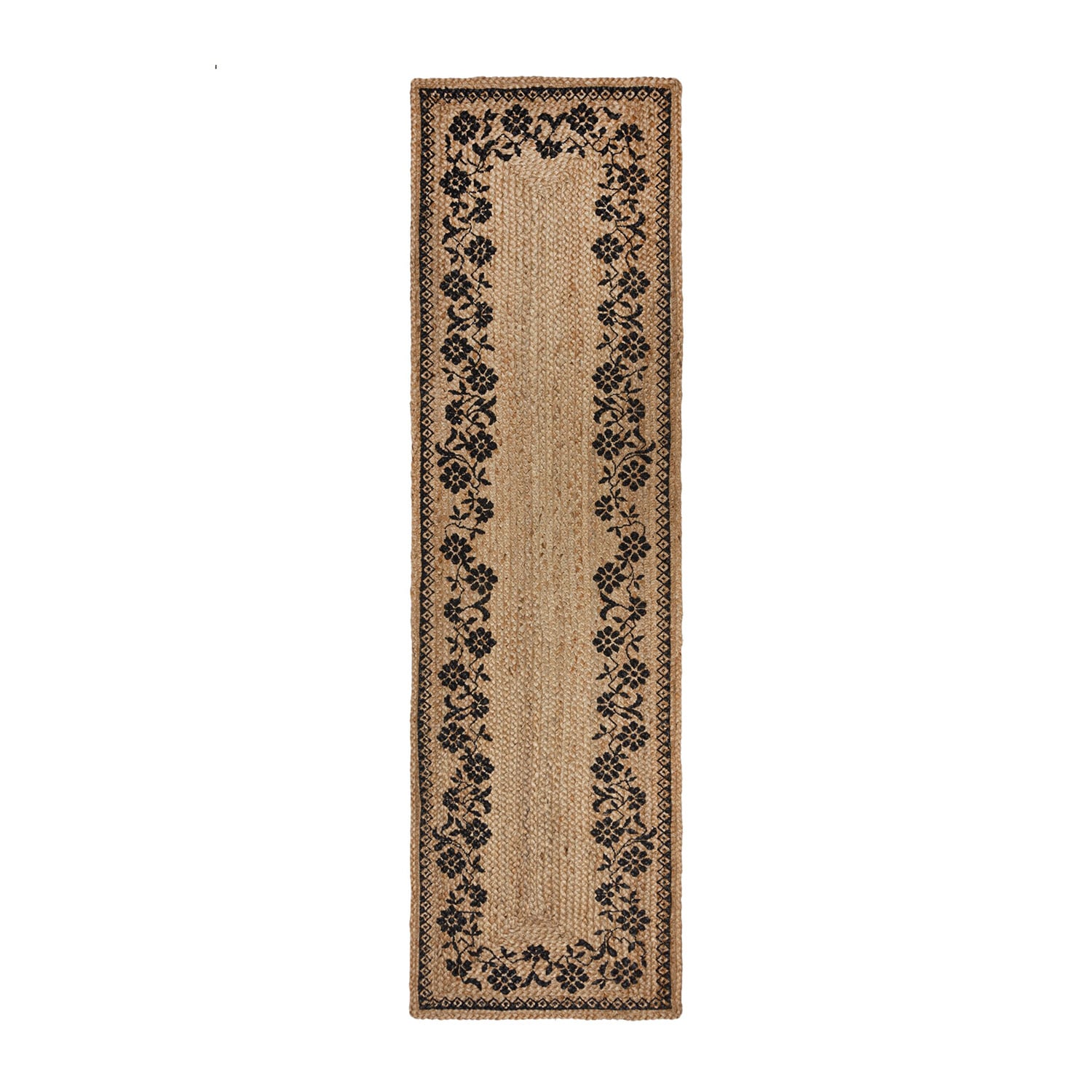 Jute runner - Marino Floral Natural