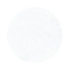 Round high-pile floor rug - Softy White