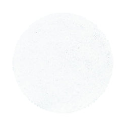 Round high-pile floor rug - Softy White