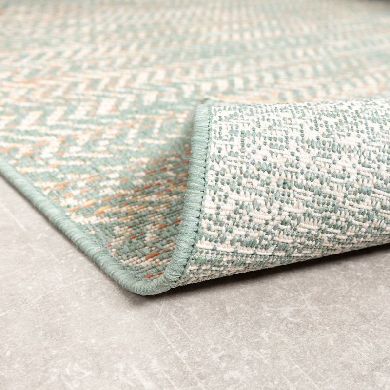 Modern Outdoor Rug - Playa Aztec Green