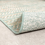 Modern Outdoor Rug - Playa Aztec Green