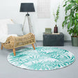 Round Rug - Palmier Leaves Green