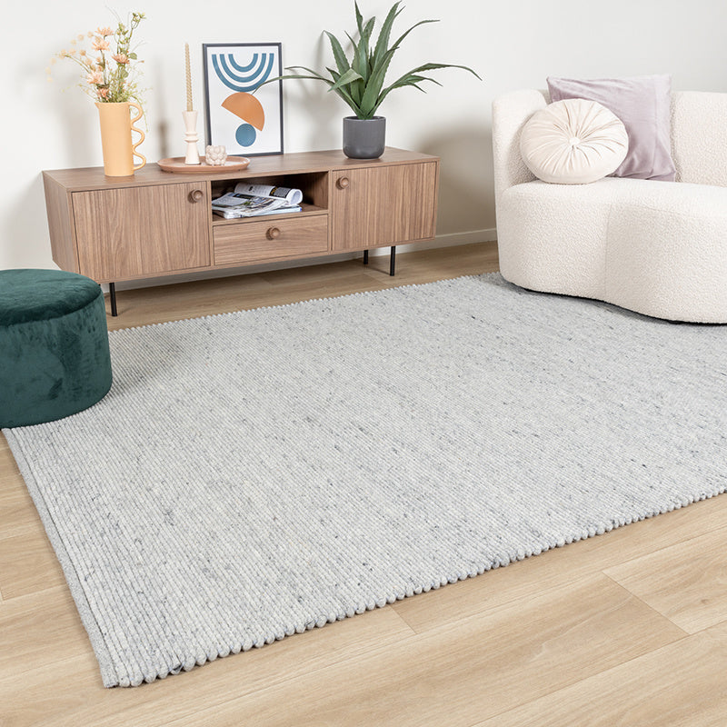 Wool Rug - Wise Grey/White
