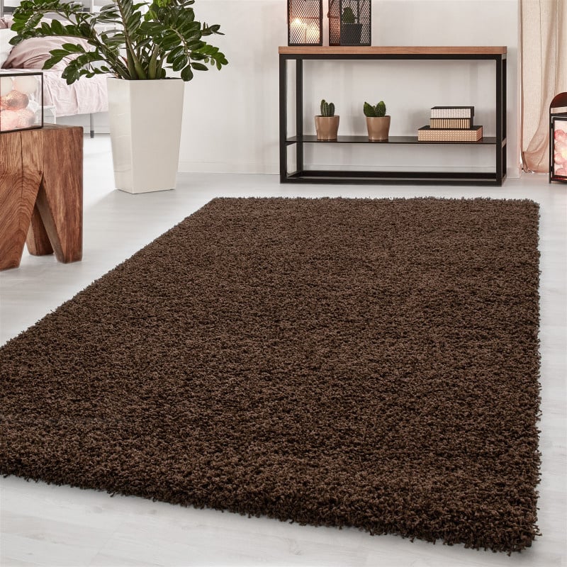 High-pile floor rug - Sade Brown