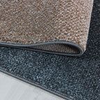 Retro Rug - Stencil Light Blue/Charcoal