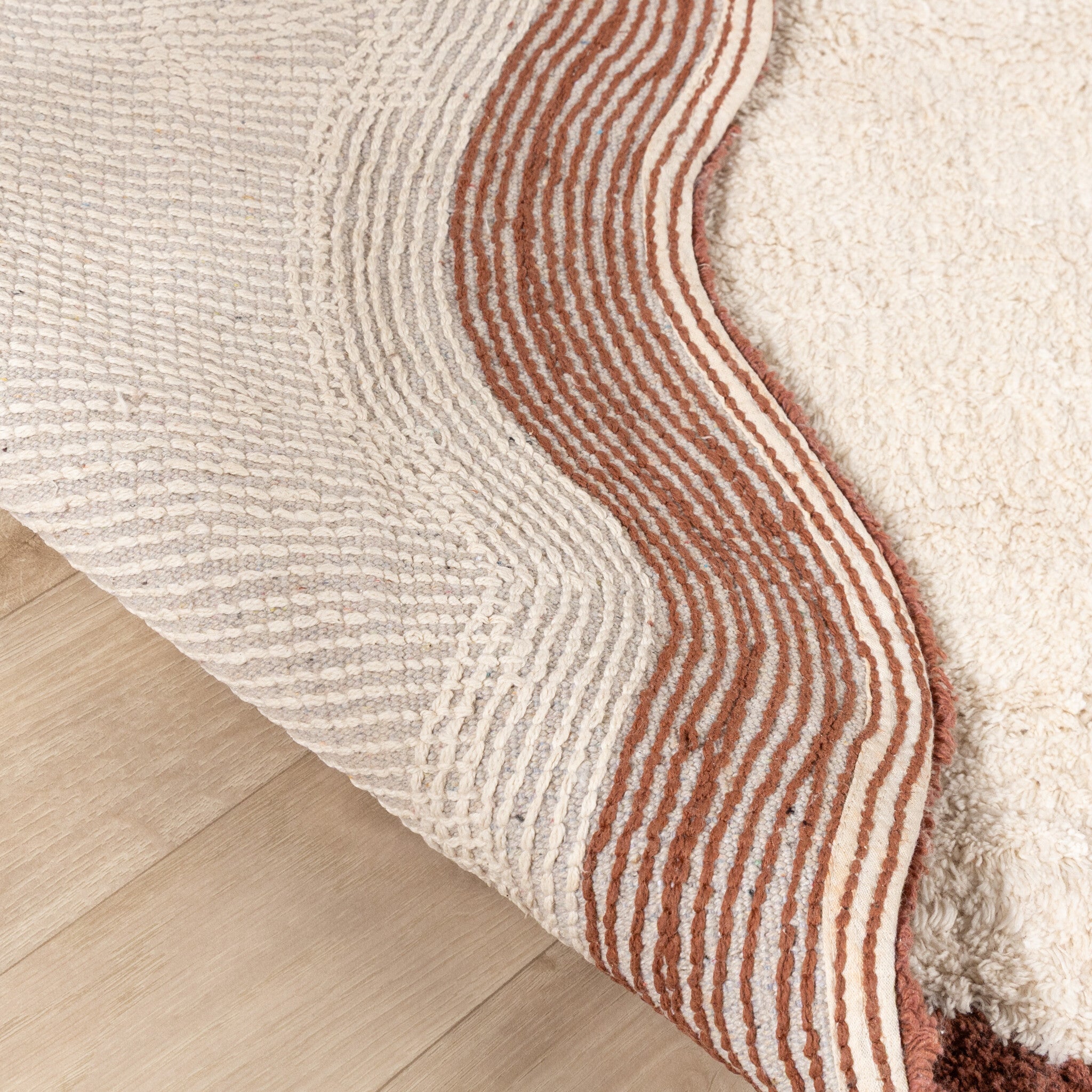 Washable Runner – Hazy Brown/Cream