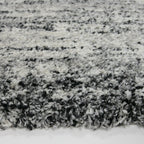 High Pile Floor Rug - Malta Black/Mottled 6258