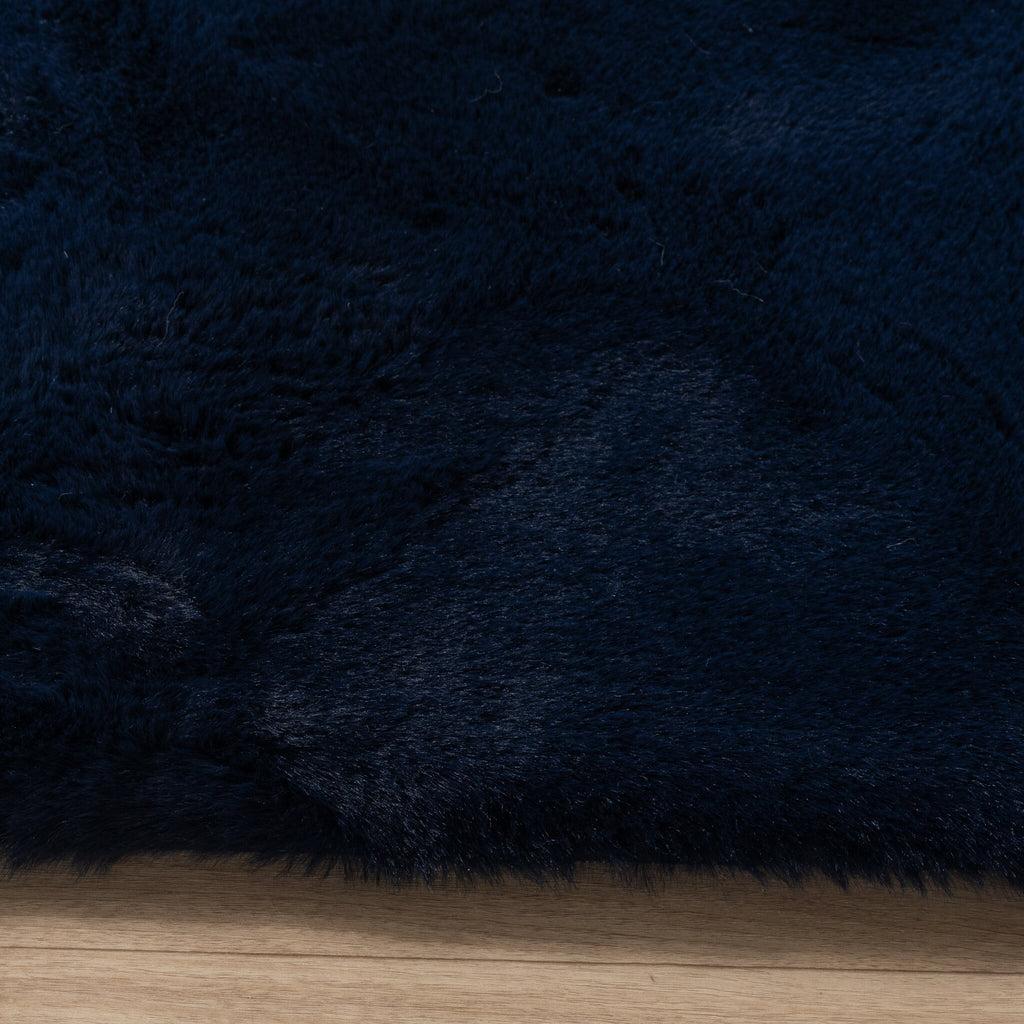 Soft High Pile Rug - Comfy Supreme Dark Blue