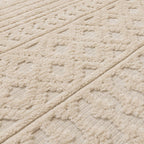 Washable Rug - Dunya Geo White