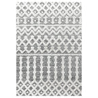 Scandinavian Floor Rug - Pitea Knot Grey/Cream