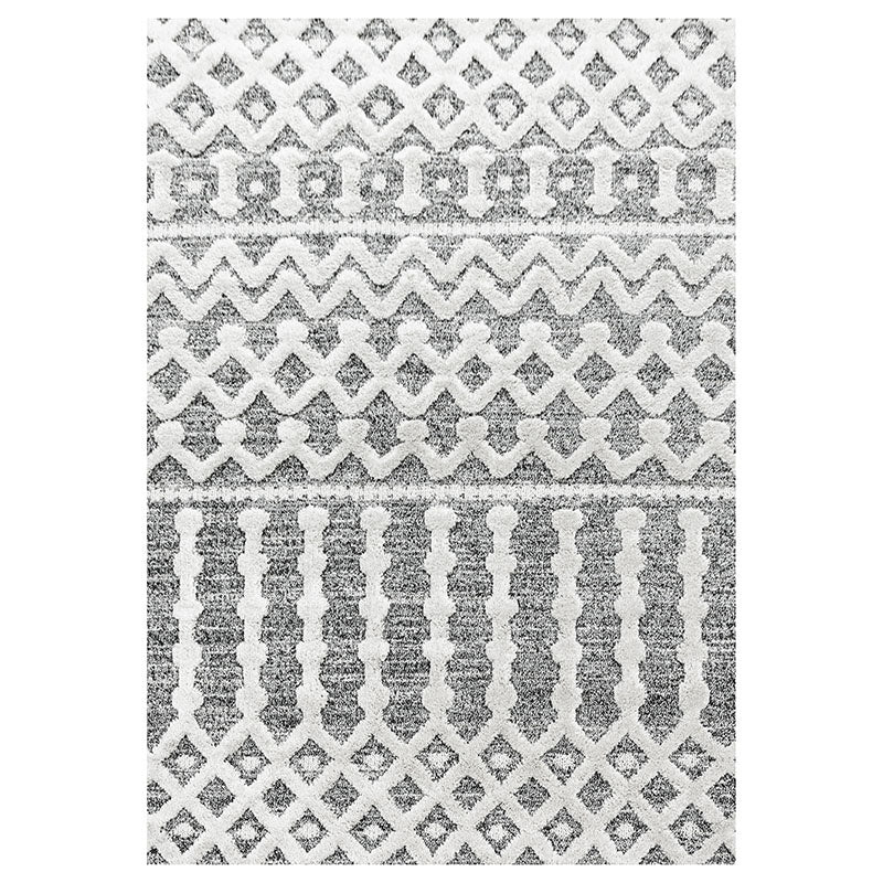 Scandinavian Floor Rug - Pitea Knot Grey/Cream