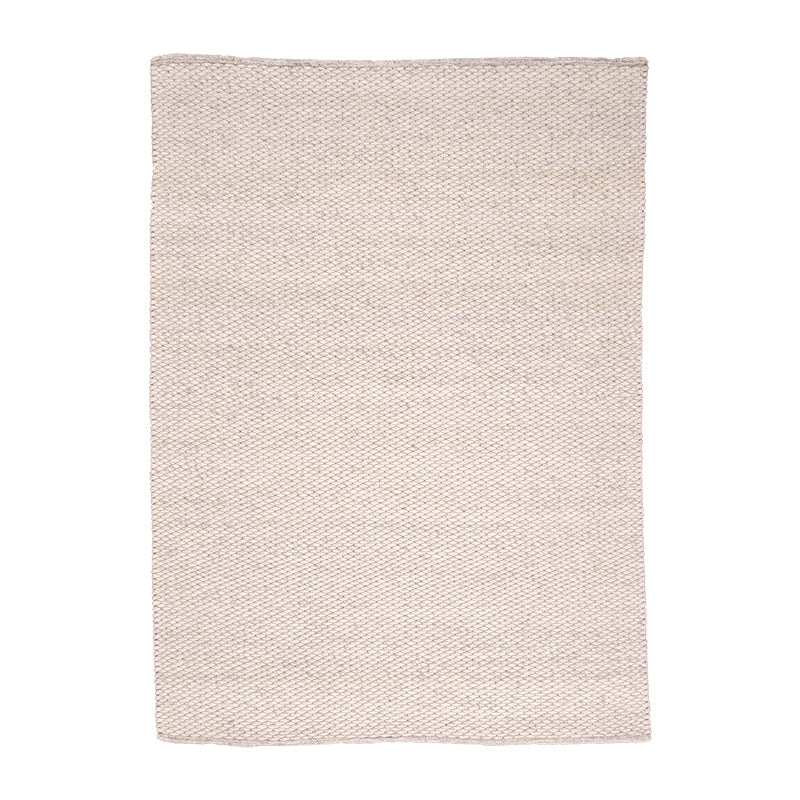Wool Rug - Brilliant Cream/White
