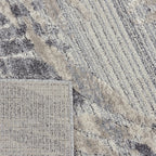 Soft floor rug - Oceane Leaves Grey