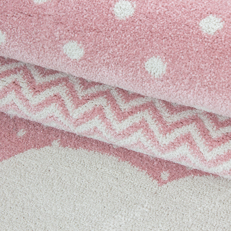 Children's floor rug - Bambi Clouds Pink