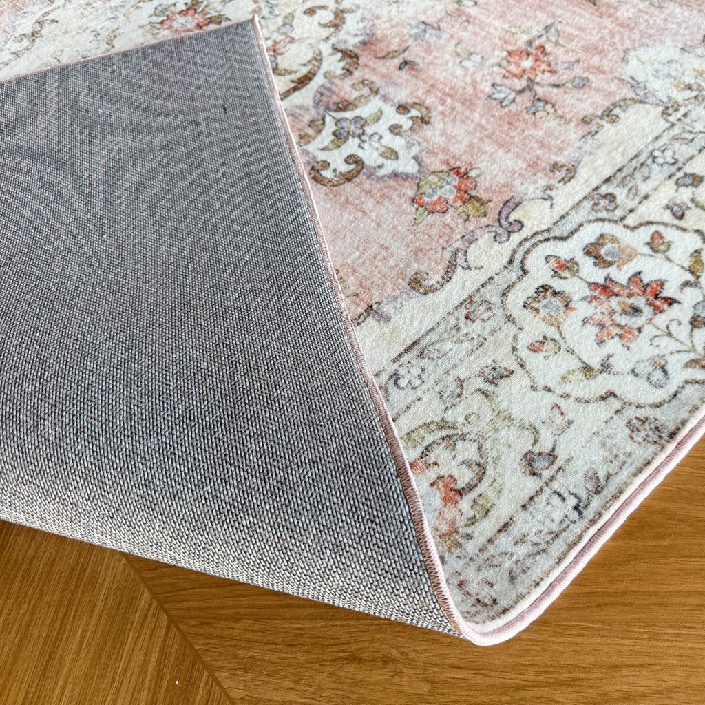Vintage Rug - Ember Medallion Pink