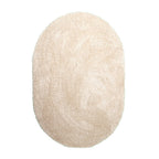 Oval Shaggy Rug - Blaze Beige