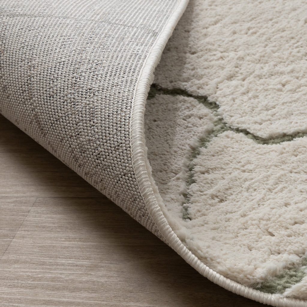 Scandinavian Rug - Yune Stone Cream/Green