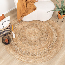 Jute Rug - Fair Round Rattan Natural