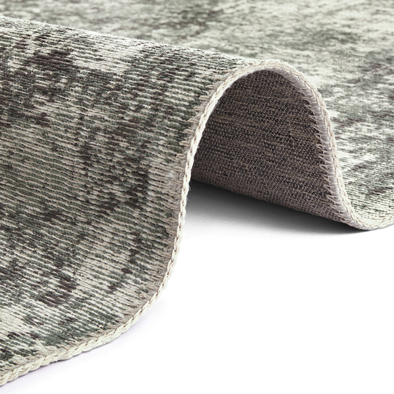 Vintage floor rug - Pleasure Green/Black Vertou