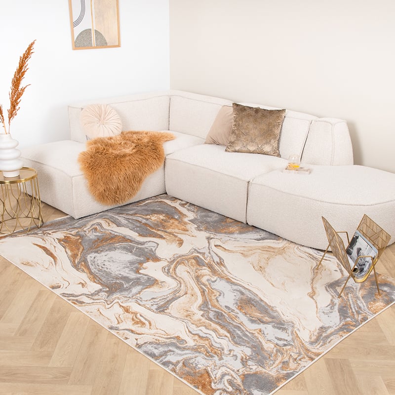 Marmer Rug - Leonore Marble Cream/Grey