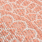 Round Outdoor Rug - Summer Azteca Pink